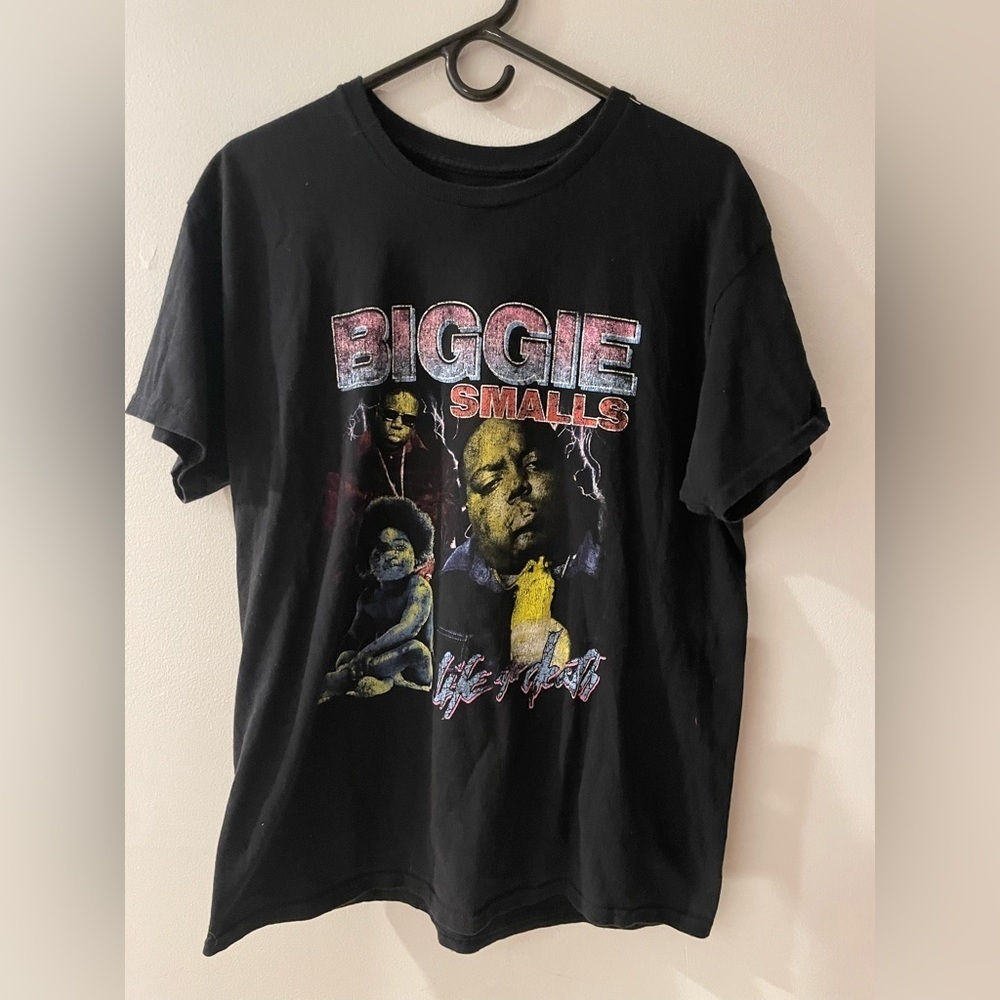 Biggie Smalls Black Graphic T-Shirt size men’s large